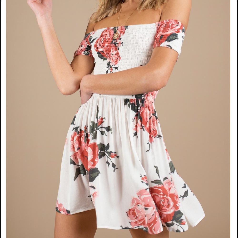Tobi DARLIN' ROSE PRINT SKATER DRESS